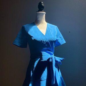 Charles Henry XS Blue Wrap Dress